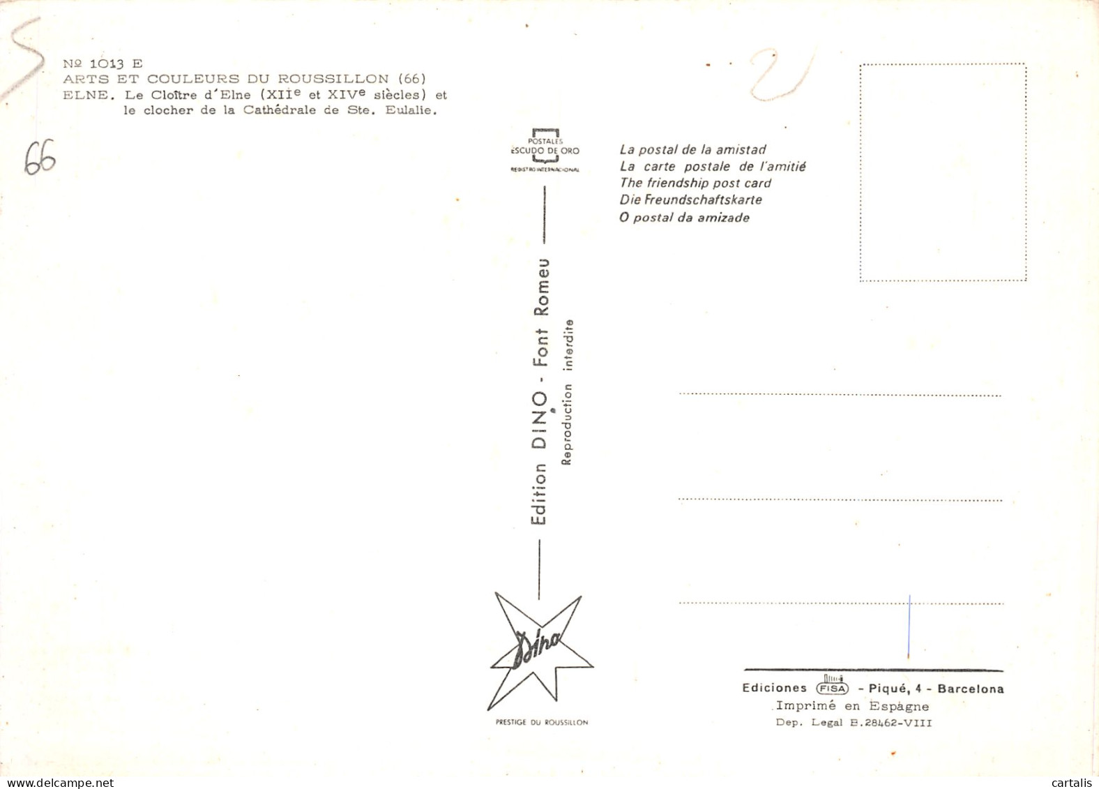 66-ELNE LE CLOITRE-N°C4091-A/0265 - Other & Unclassified