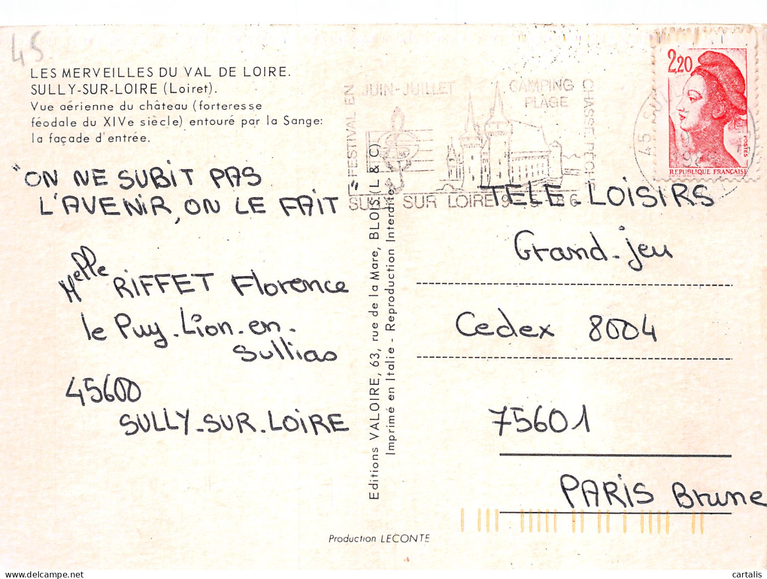 45-SULLY SUR LOIRE-N°C4091-D/0249 - Sully Sur Loire