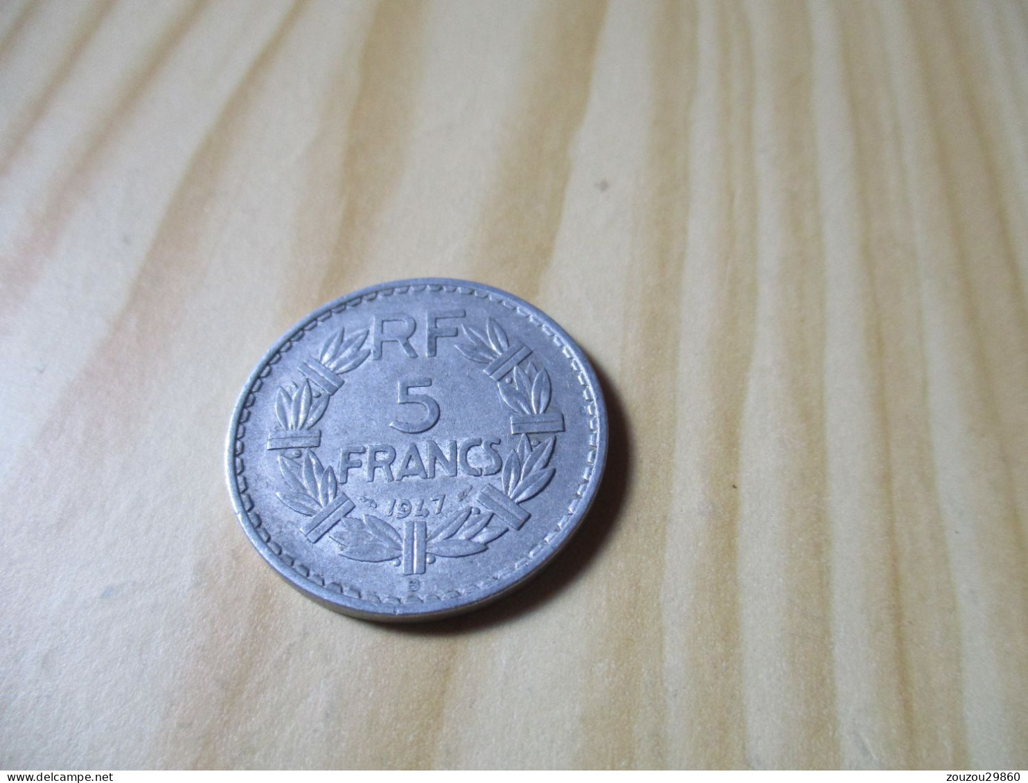 France - 5 Francs Lavrillier 1947 Alu.N°904. - 5 Francs