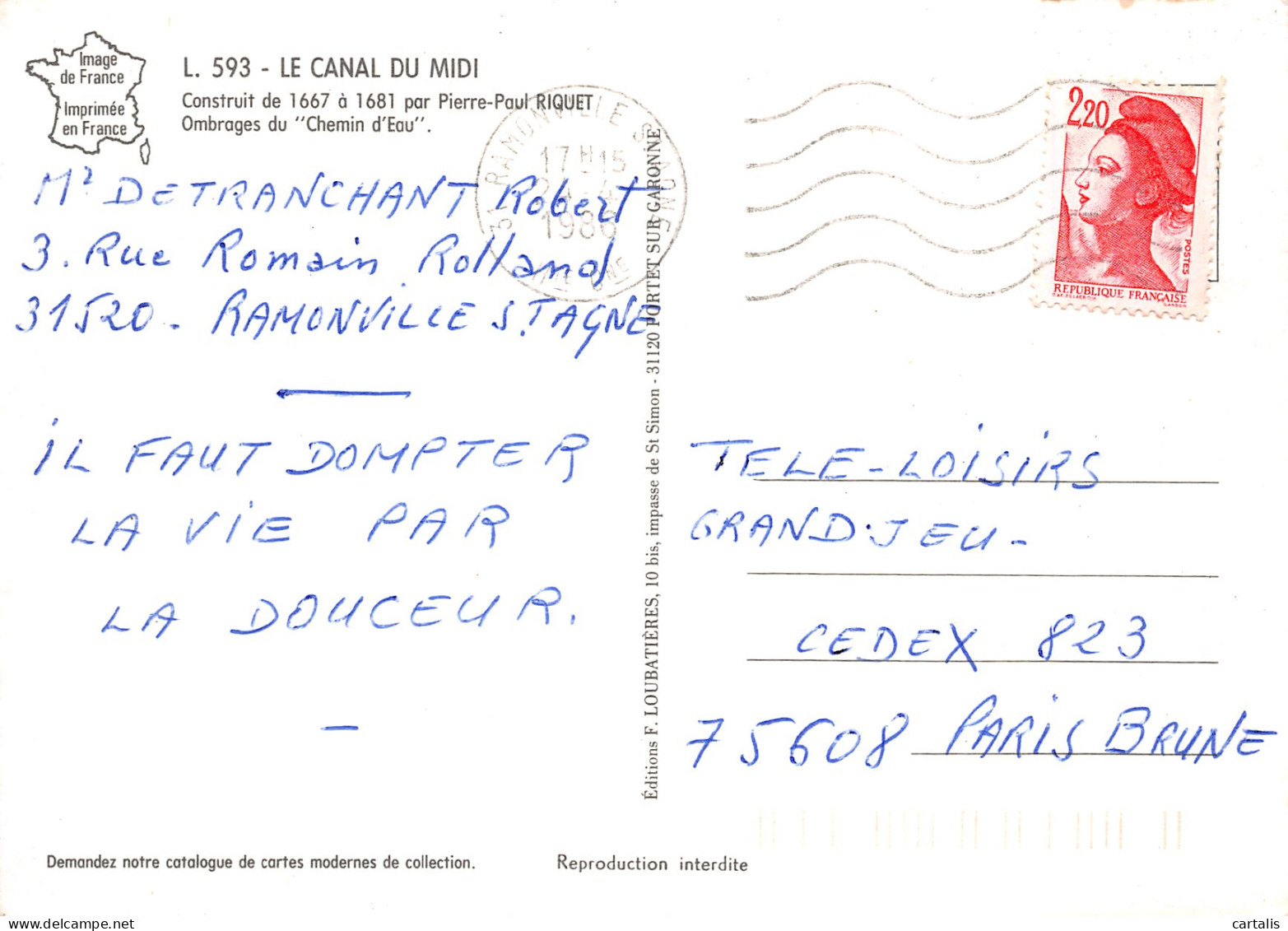 31-LE CANAL DU MIDI-N°C4092-C/0109 - Other & Unclassified