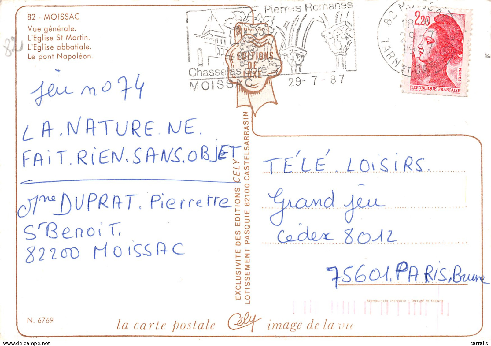 82-MOISSAC-N°C4092-C/0061 - Moissac