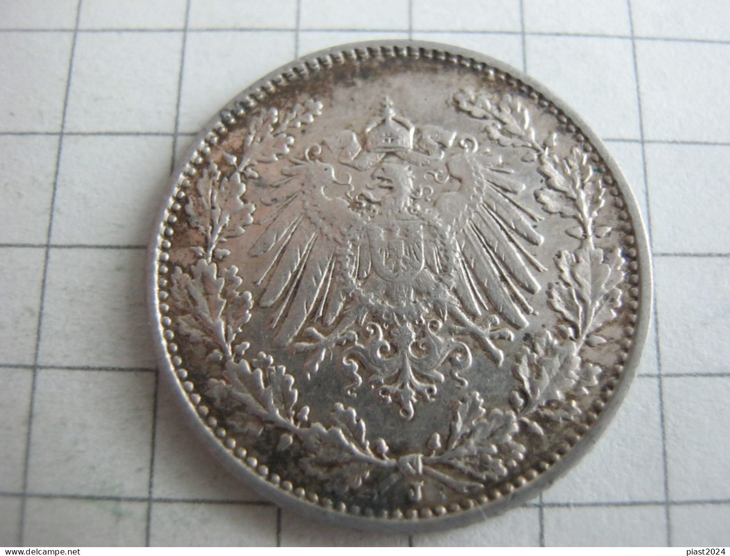 Germany 1/2 Mark 1915 J - 1/2 Mark