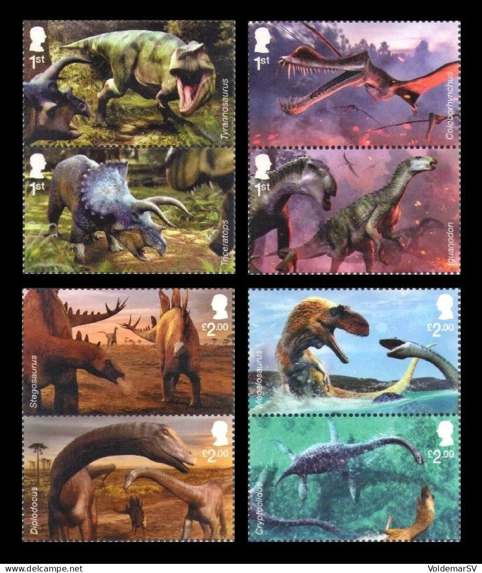 Great Britain 2024 Mih. 5383/90 Prehistoric Fauna. The Age Of Dinosaurs MNH ** - Ongebruikt