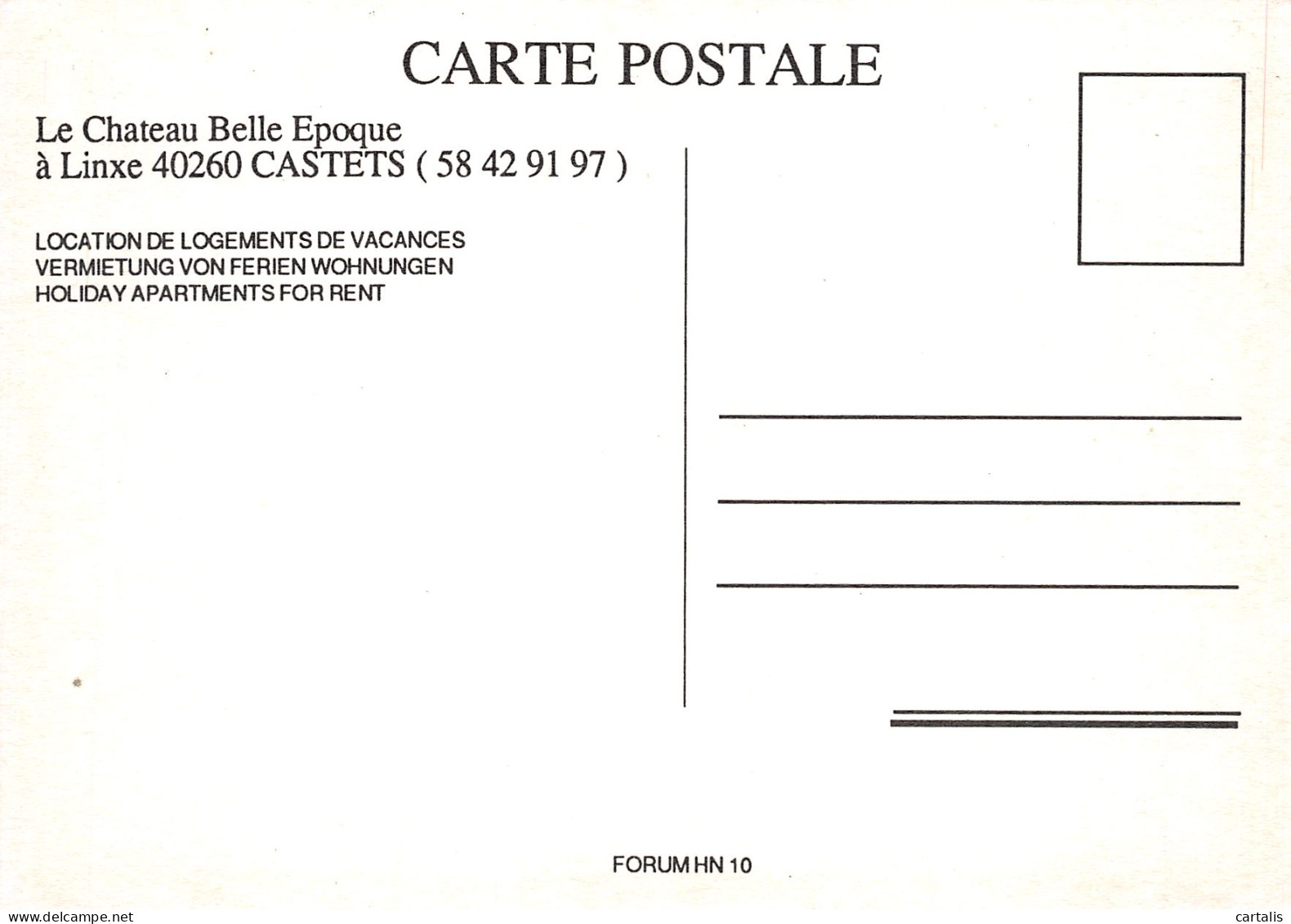 40-CASTETS CHATEAU A LINXE-N°C4093-C/0383 - Other & Unclassified