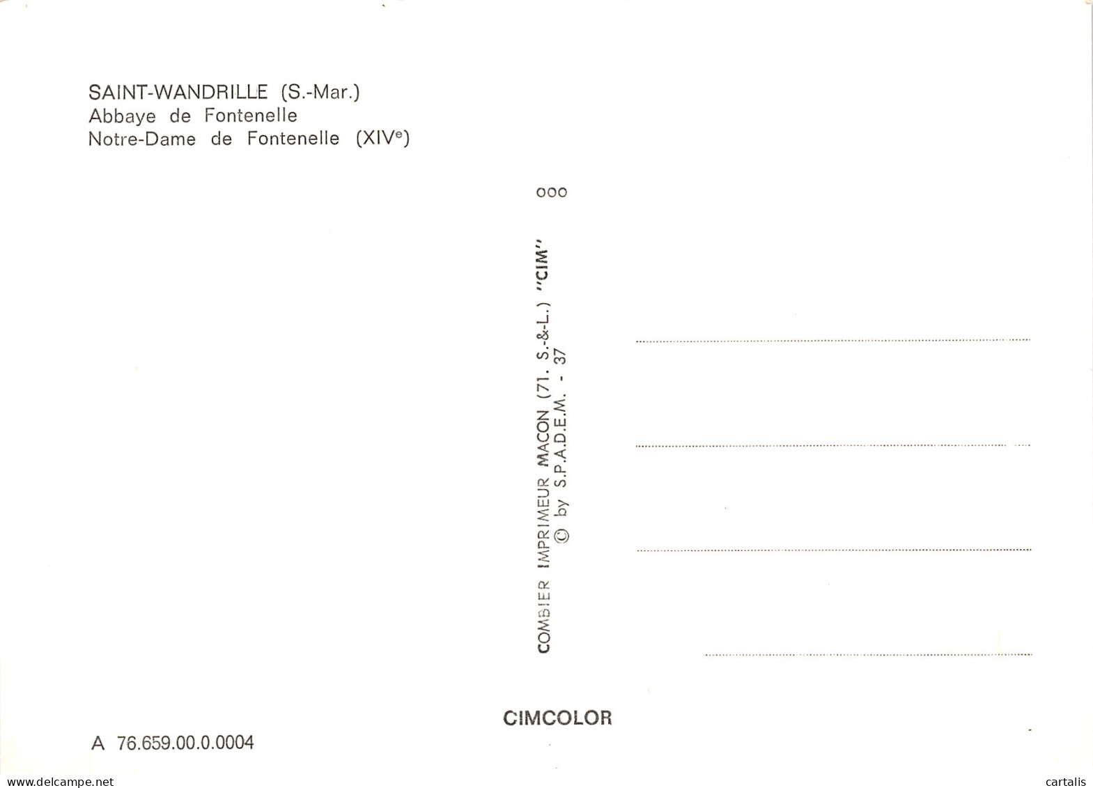76-SAINT WANDRILLE ABBAYE-N°C4094-C/0015 - Saint-Wandrille-Rançon