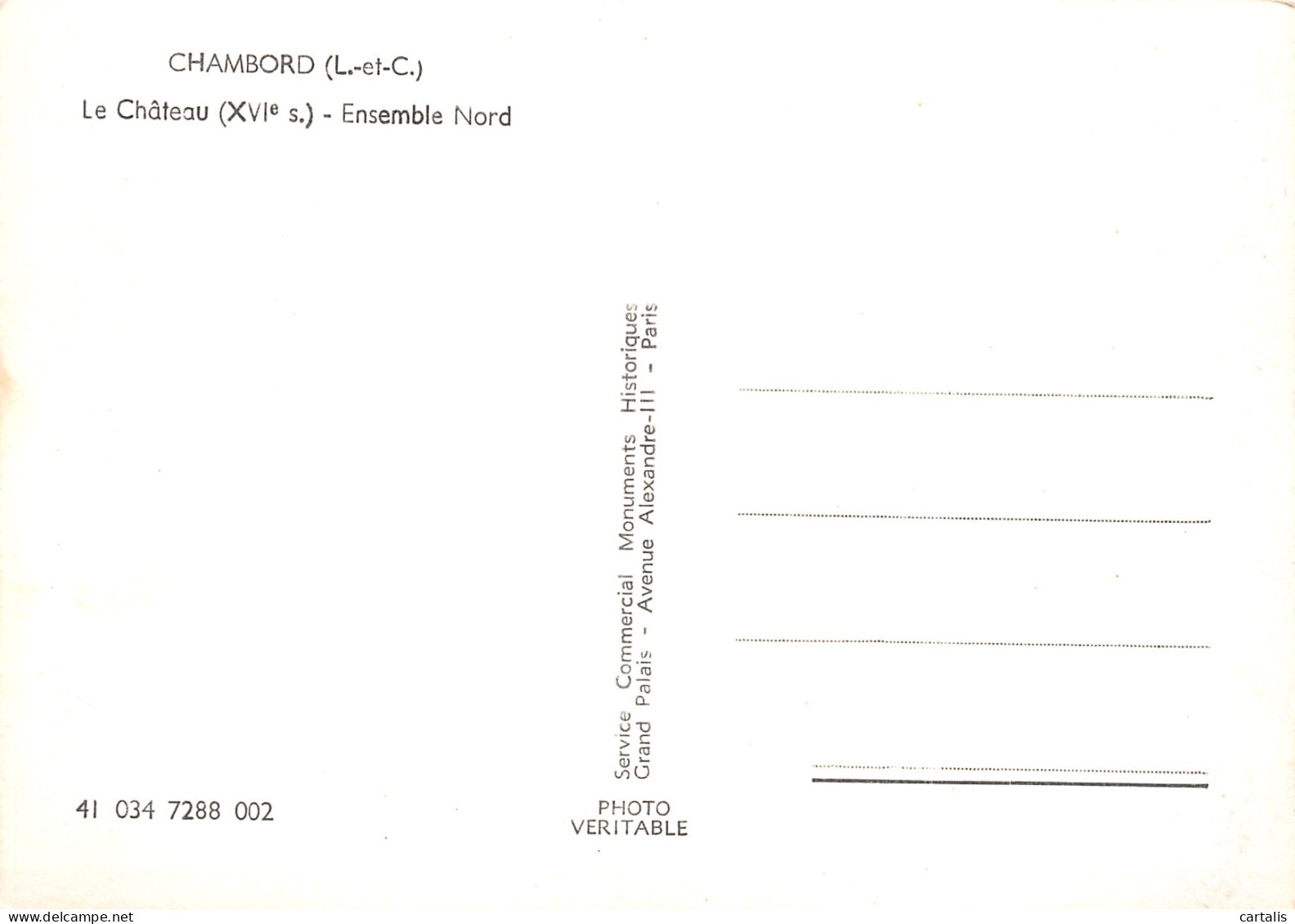 41-CHAMBORD-N°C4094-B/0061 - Chambord