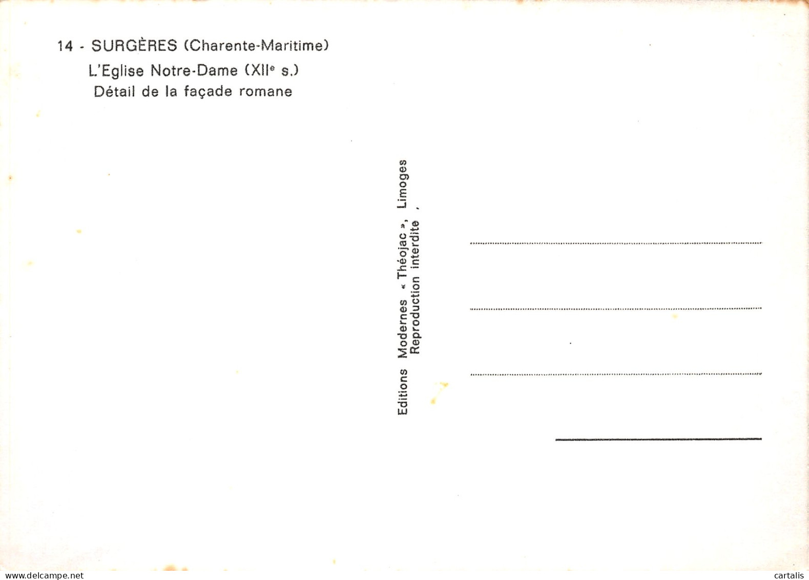 17-SURGERES-N°C4094-D/0087 - Surgères