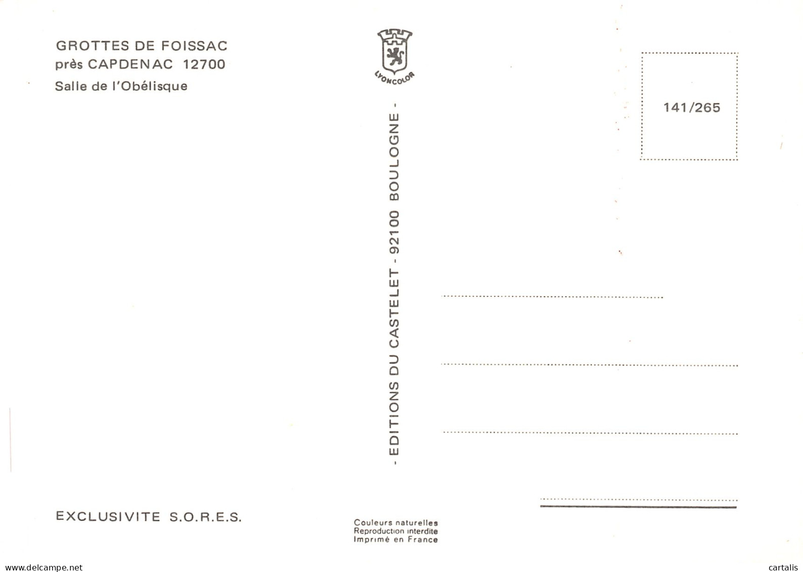 12-GROTTES DE FOISSAC-N°C4095-C/0039 - Other & Unclassified