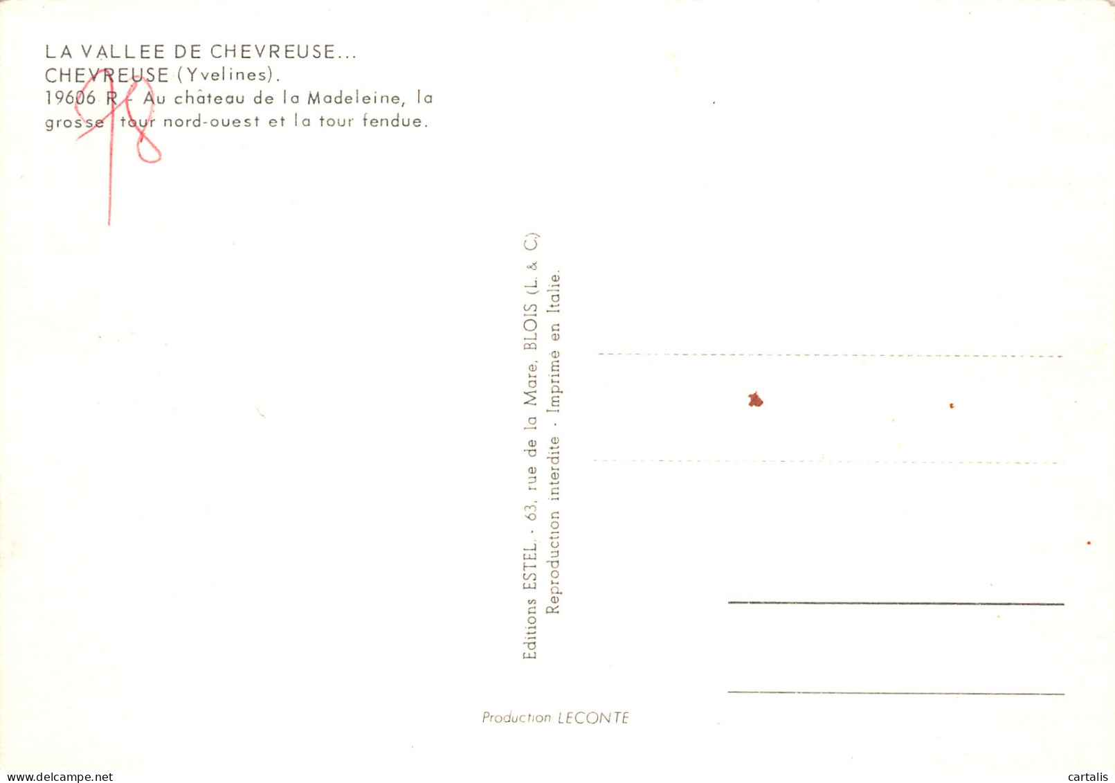 78-CHEVREUSE LE CHATEAU DE LA MADELEINE-N°C4095-A/0169 - Chevreuse