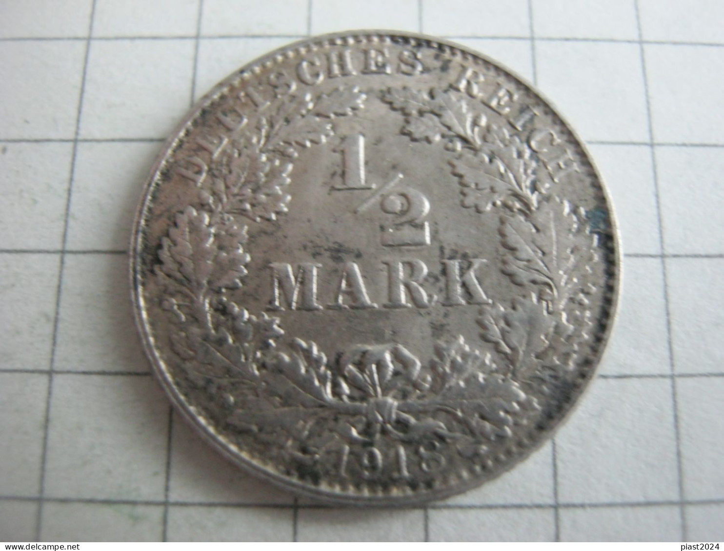Germany 1/2 Mark 1918 E - 1/2 Mark