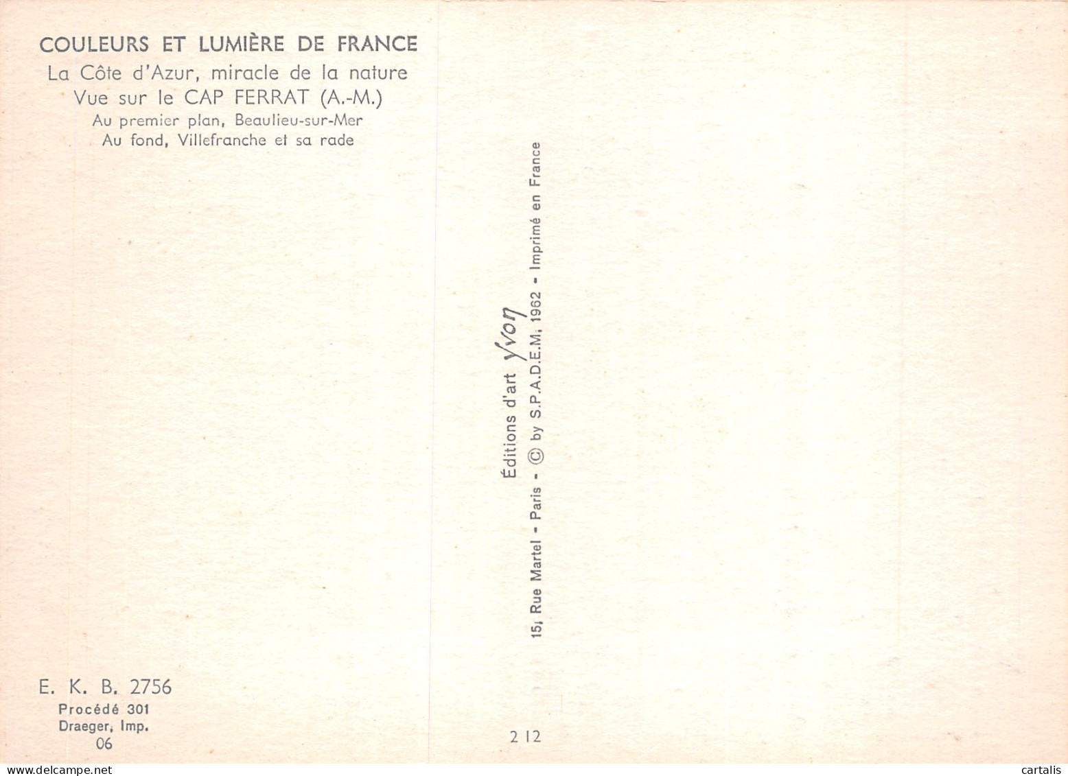 06-LE CAP FERRAT-N°C4095-D/0389 - Sonstige & Ohne Zuordnung