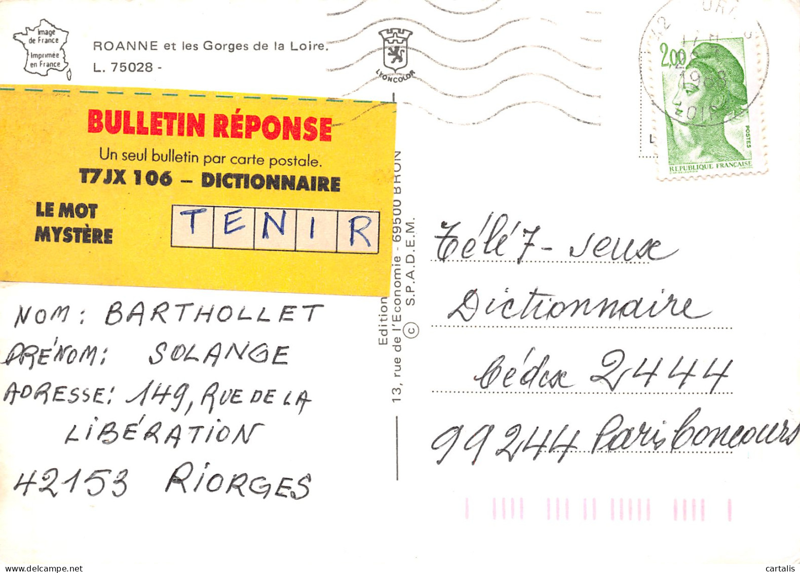 42-ROANNE-N°C4095-C/0187 - Roanne