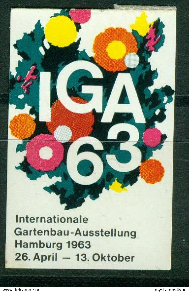 So Sticker | Germany. IGA '63 Internationale Gartenbau Ausstellung Hamburg #5-0110 - Adesivi