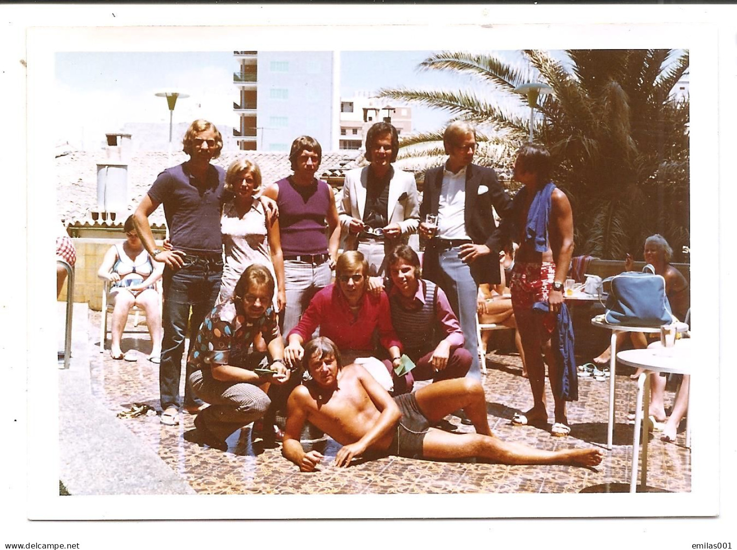 Photo Originale , Hommes En Maillot De Bain , Souvenir , Dim. 10.5 Cm X 7.5 Cm - Anonyme Personen