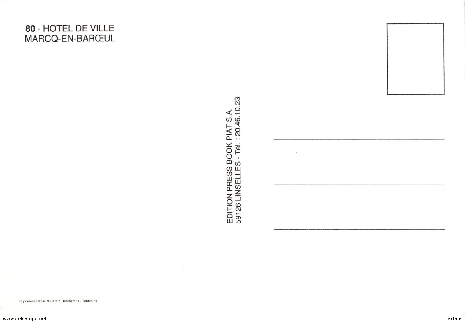 59-MARCQ EN BAROEUL-N°C4096-B/0123 - Marcq En Baroeul