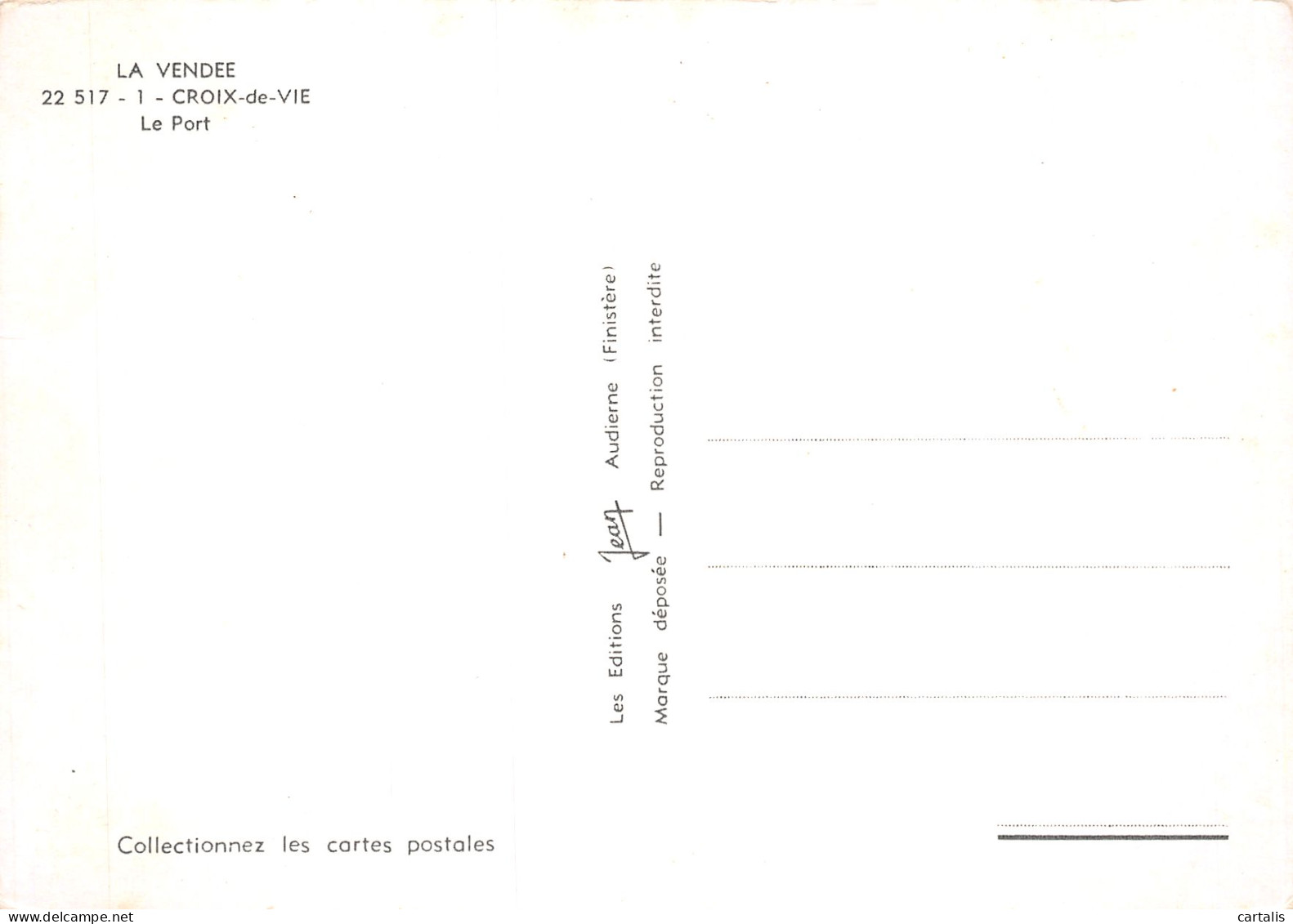 85-CROIX DE VIE-N°C4097-B/0163 - Sonstige & Ohne Zuordnung