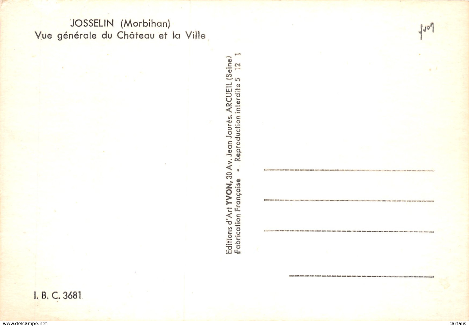 56-JOSSELIN-N°C4097-A/0325 - Josselin