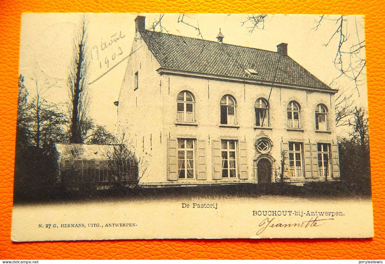 BOECHOUT - BOUCHOUT -  De Pastorij  -  1903 - Böchout