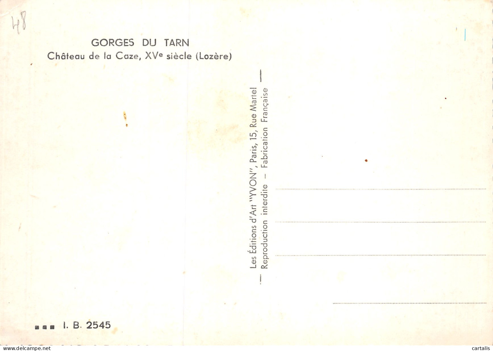 48-GORGES DU TARN-N°C4097-D/0311 - Gorges Du Tarn