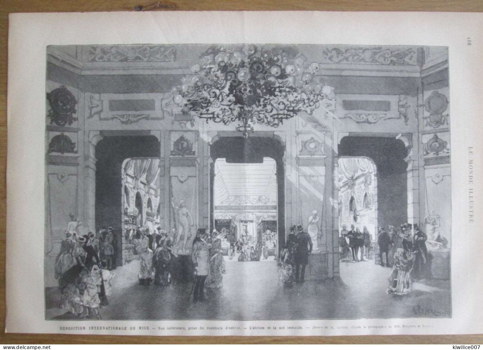 1884   Expostion Internationale De La Ville De NICE   Atrium  Nef  Architecture   Vestibule  Entrée - Zonder Classificatie