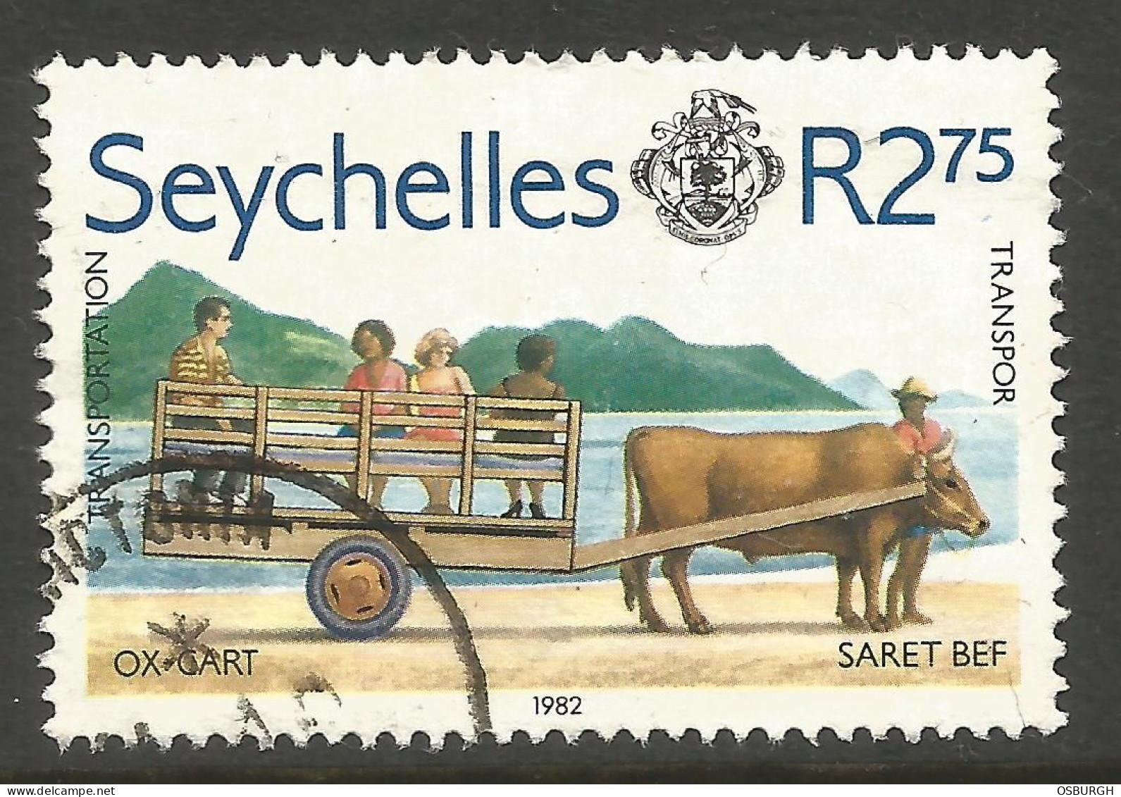 SEYCHELLES. 1982. R2.75 OXCART USED. - Seychelles (1976-...)