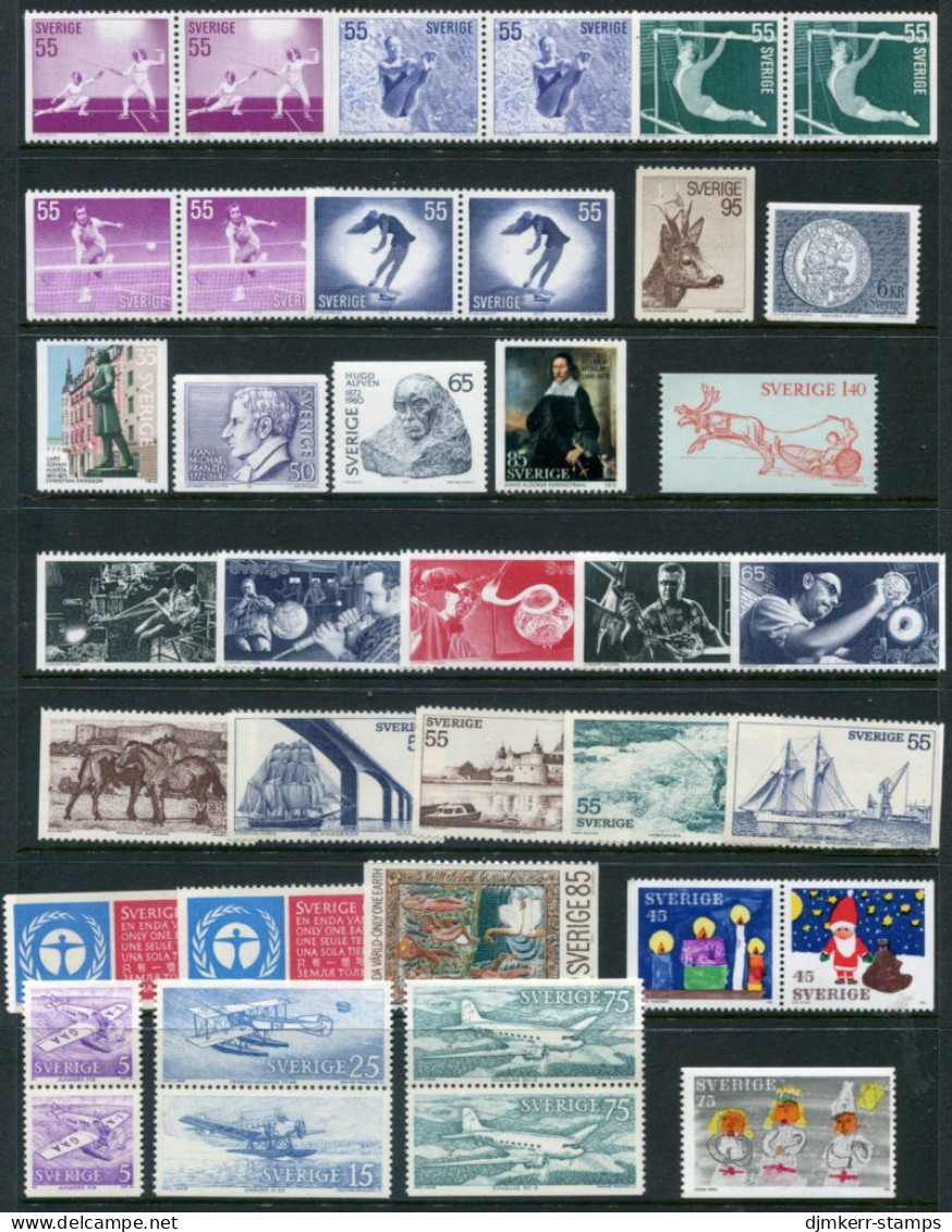 SWEDEN 1972 Issues Complete  MNH / **.  Michel 737-89 - Neufs