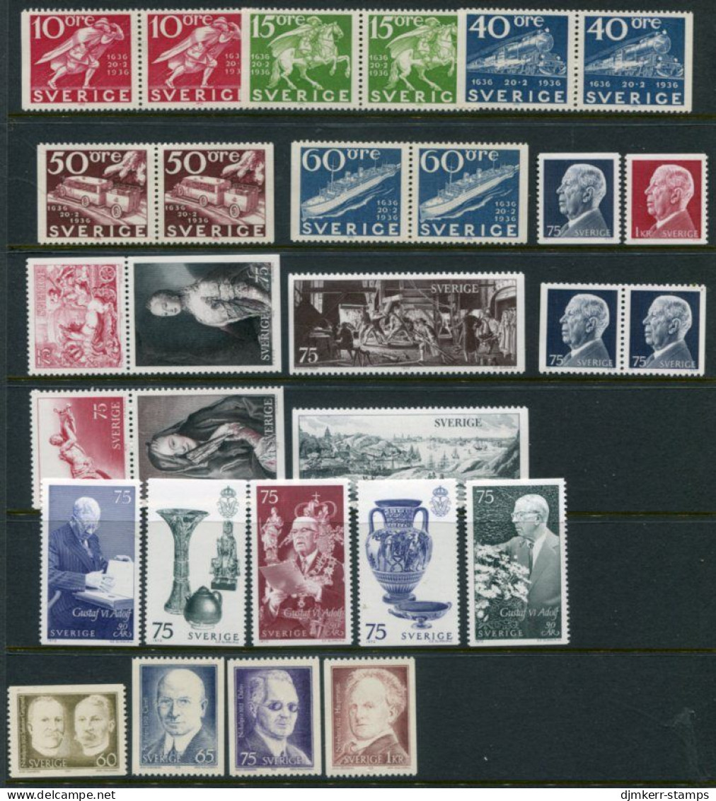 SWEDEN 1972 Issues Complete  MNH / **.  Michel 737-89 - Unused Stamps
