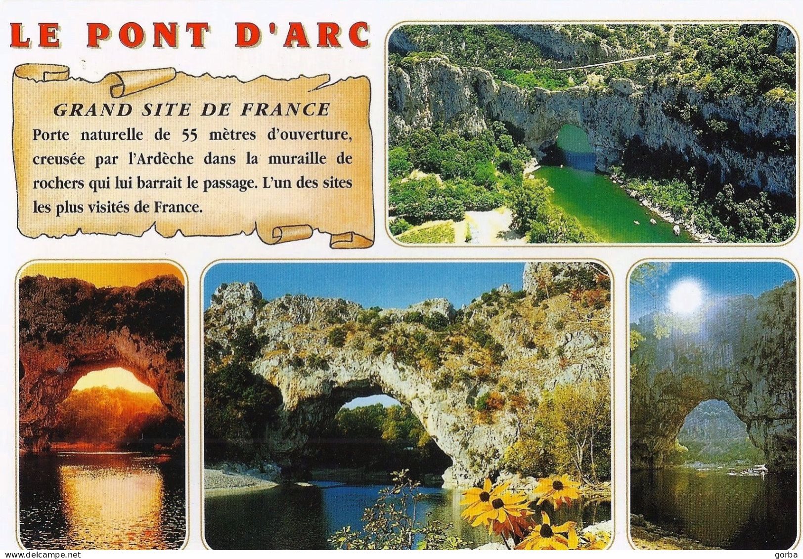 *CPM - 07 - VALLON PONT D'ARC - Multivue - Vallon Pont D'Arc