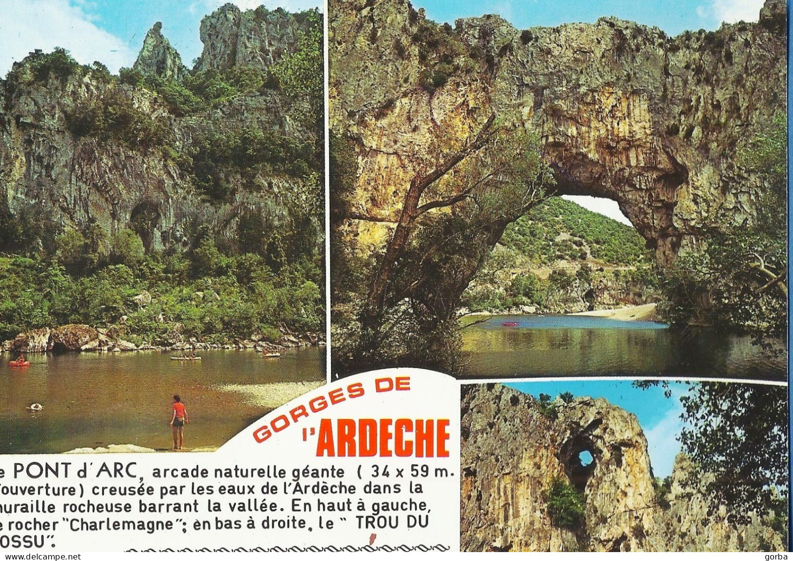 *CPM - 07 - VALLON PONT D'ARC - Multivue - Vallon Pont D'Arc