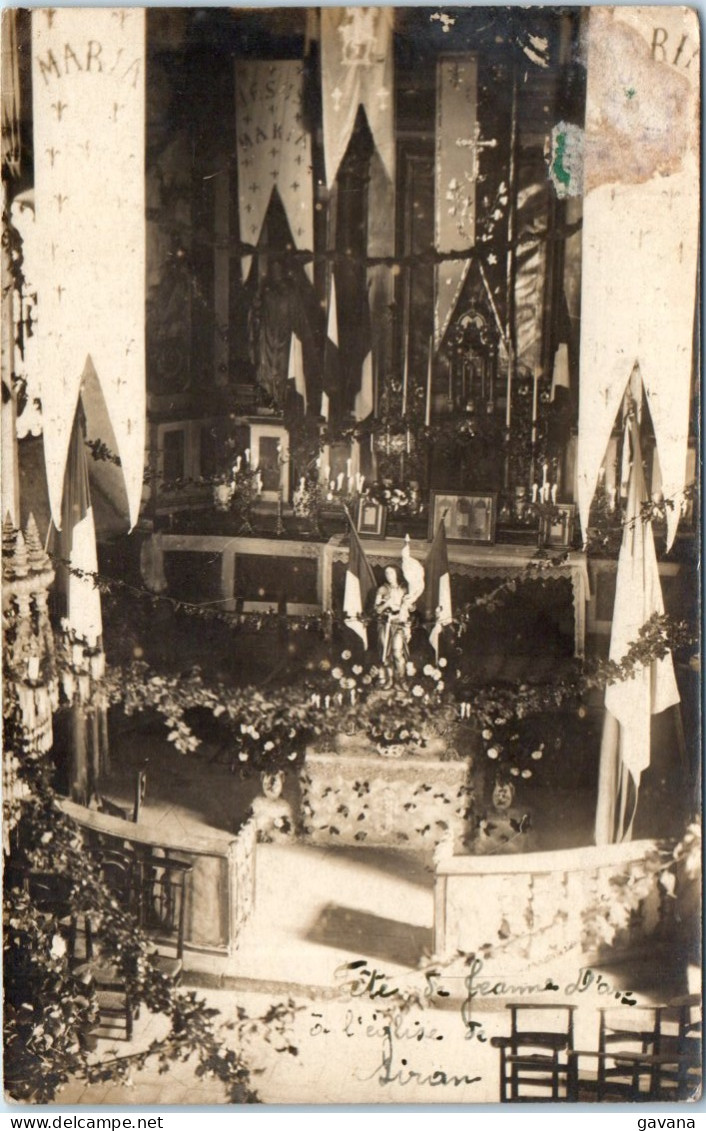 15 SIRAN - Fetes De Jeanne D'Arc - Intérieur De L'église - Carte-photo - Sonstige & Ohne Zuordnung