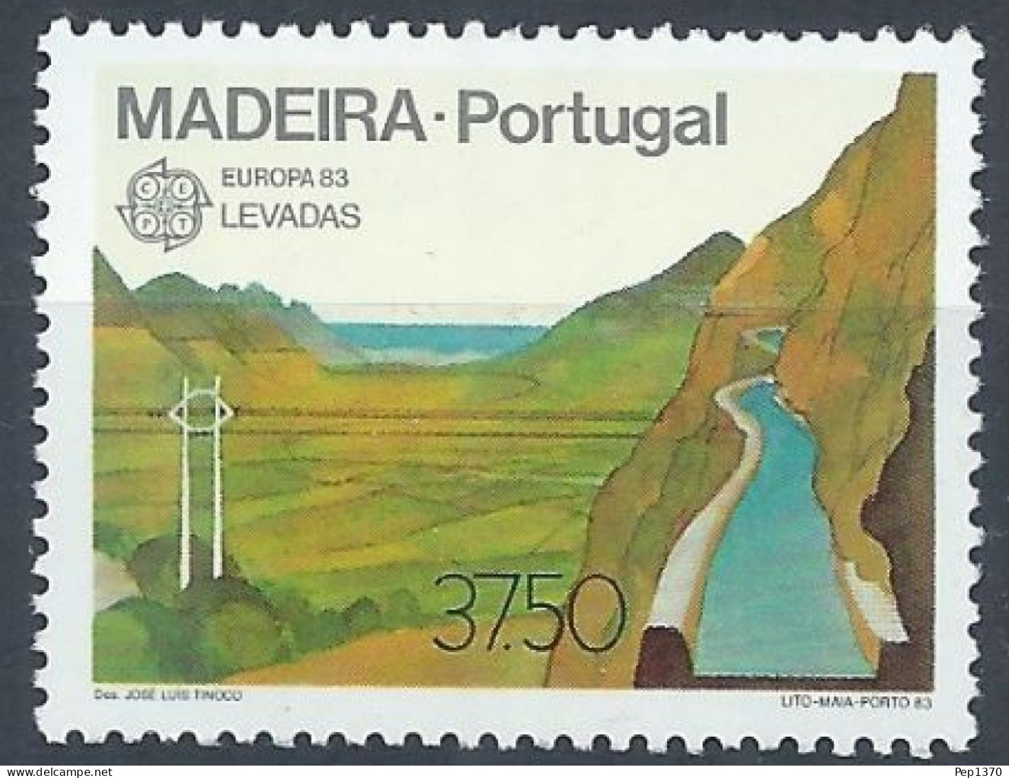 MADEIRA 1983 - EUROPA CEPT - GRANDES OBRAS - LEVADAS DE MADEIRA - YVERT 89** - 1983