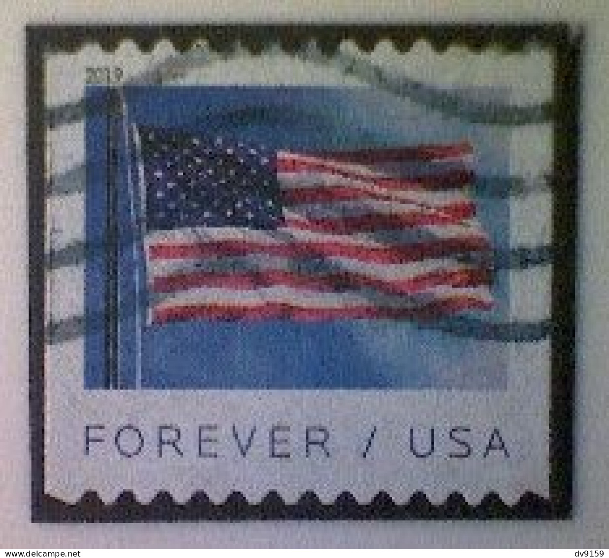 United States, Scott #5343, Used(o) Coil, 2019, Flag Definitive, (55¢) - Gebruikt