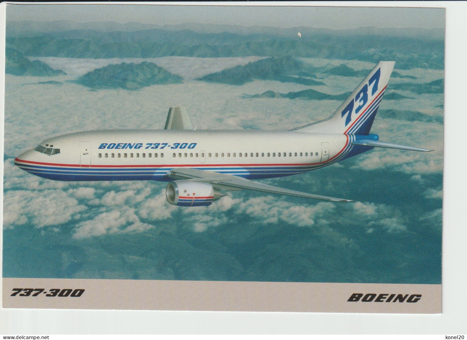Vintage Pc Boeing 737- 400 Jetliner Aircraft In Company Colours - 1946-....: Modern Era