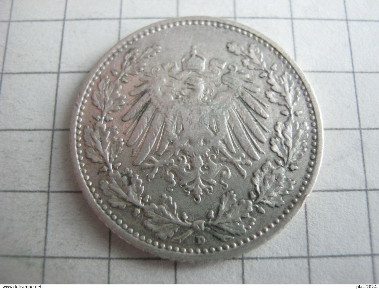 Germany 1/2 Mark 1912 D - 1/2 Mark
