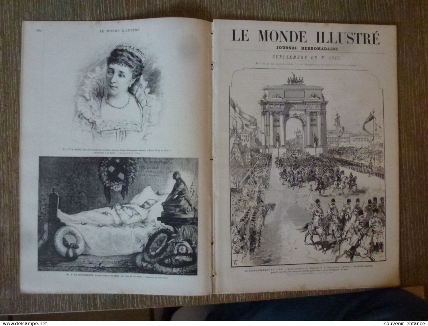 Le Monde Illustré Juin 1883 Tsarevitch Nicolas Alexandrovitch Couronnement Du Tsar Impératrice - Revues Anciennes - Avant 1900