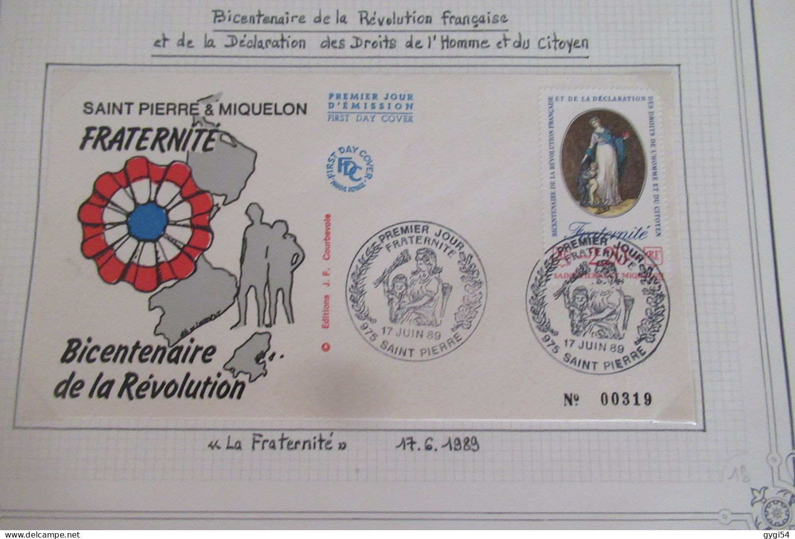 Saint-Pierre Et Miquelon FDC   1989 - FDC