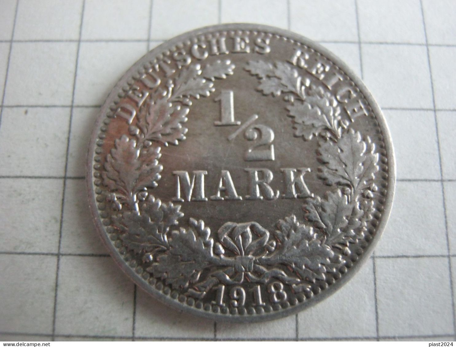 Germany 1/2 Mark 1918 A - 1/2 Mark