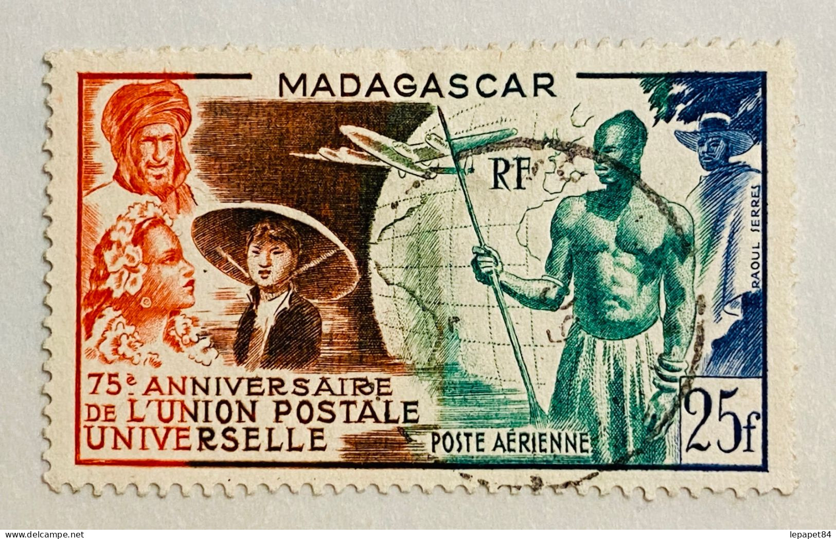 Madagascar YT N° 72 Poste Aérienne Oblitéré - Luchtpost