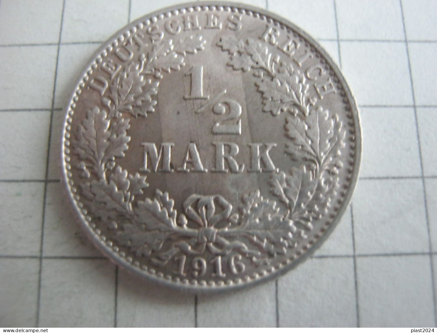 Germany 1/2 Mark 1916 E - 1/2 Mark