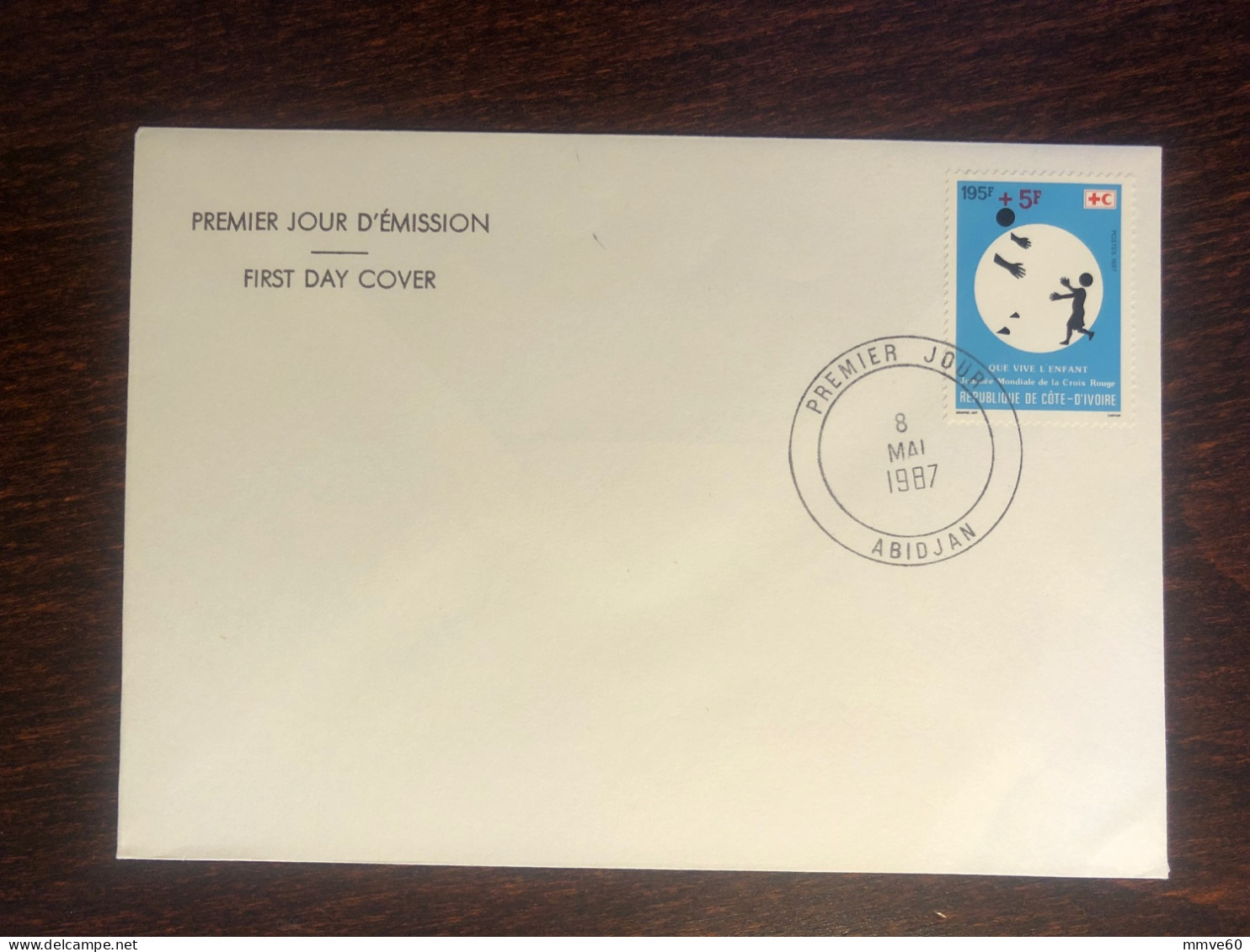 IVORY COAST COTE D’IVOIRE FDC COVER 1987 YEAR  RED CROSS HEALTH MEDICINE STAMPS - Côte D'Ivoire (1960-...)