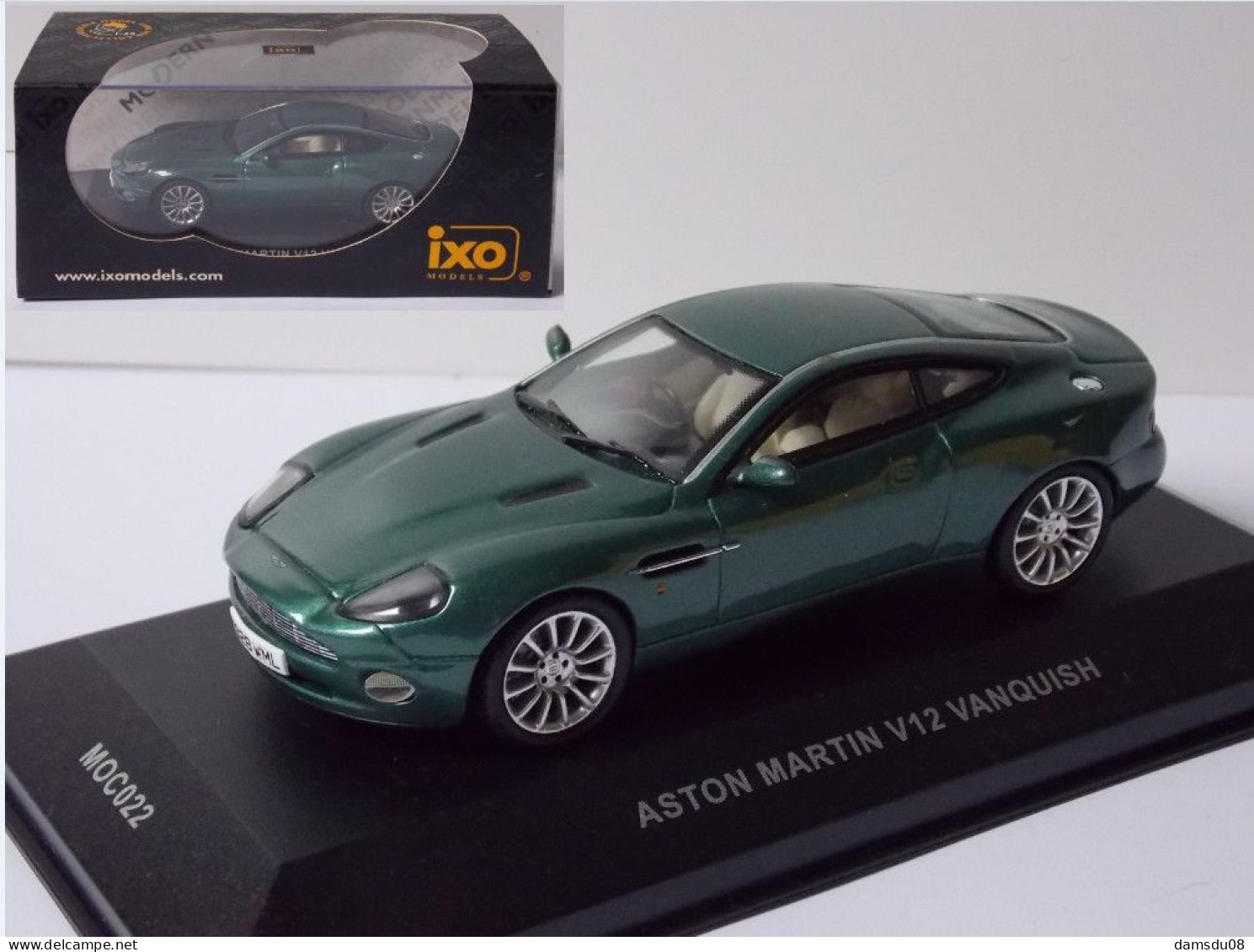 IXO Aston Martin V12 Vanquish  Echelle 1/43 En Boite Vitrine Et Surboite Carton - Ixo