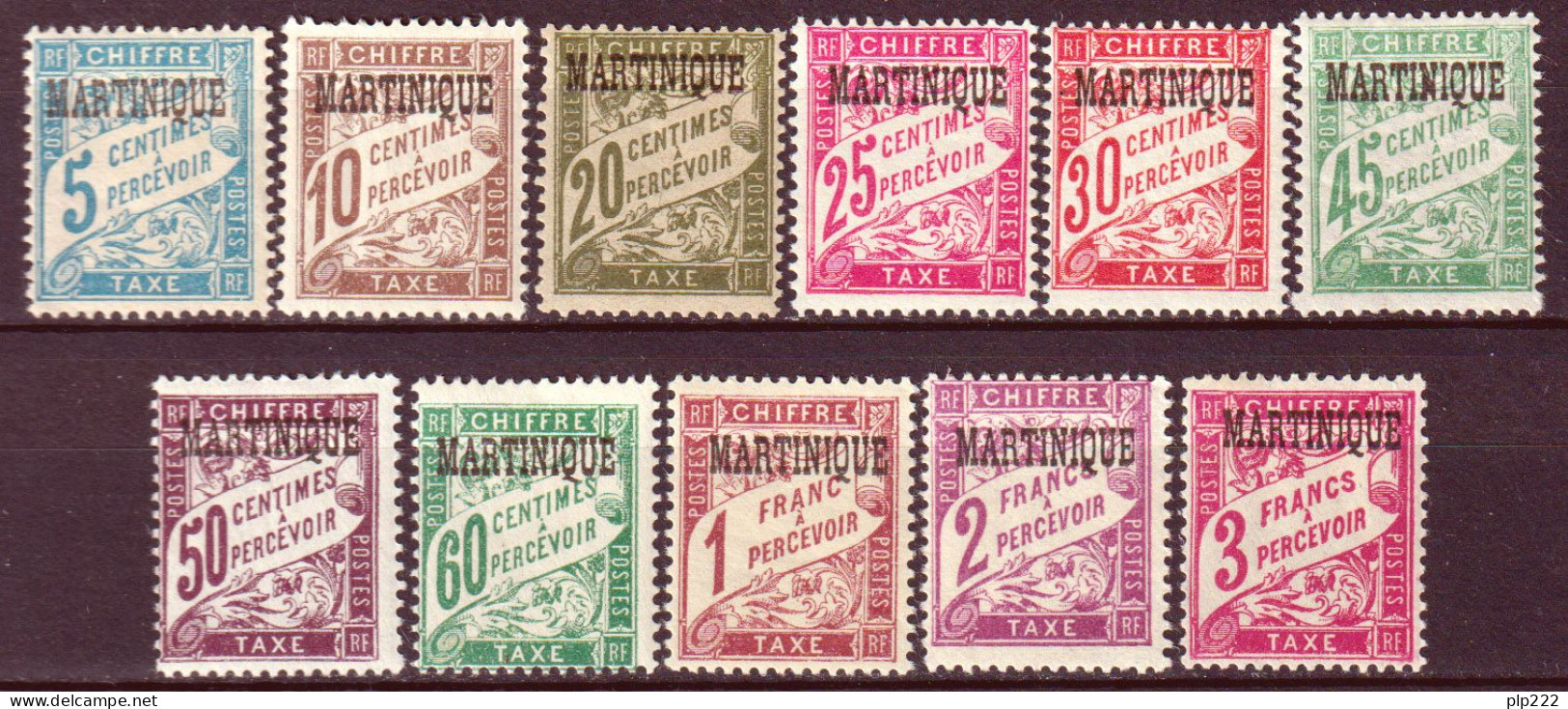 Martinica 1927 Segnatasse Y.T.1/11 */MH VF/F - Impuestos