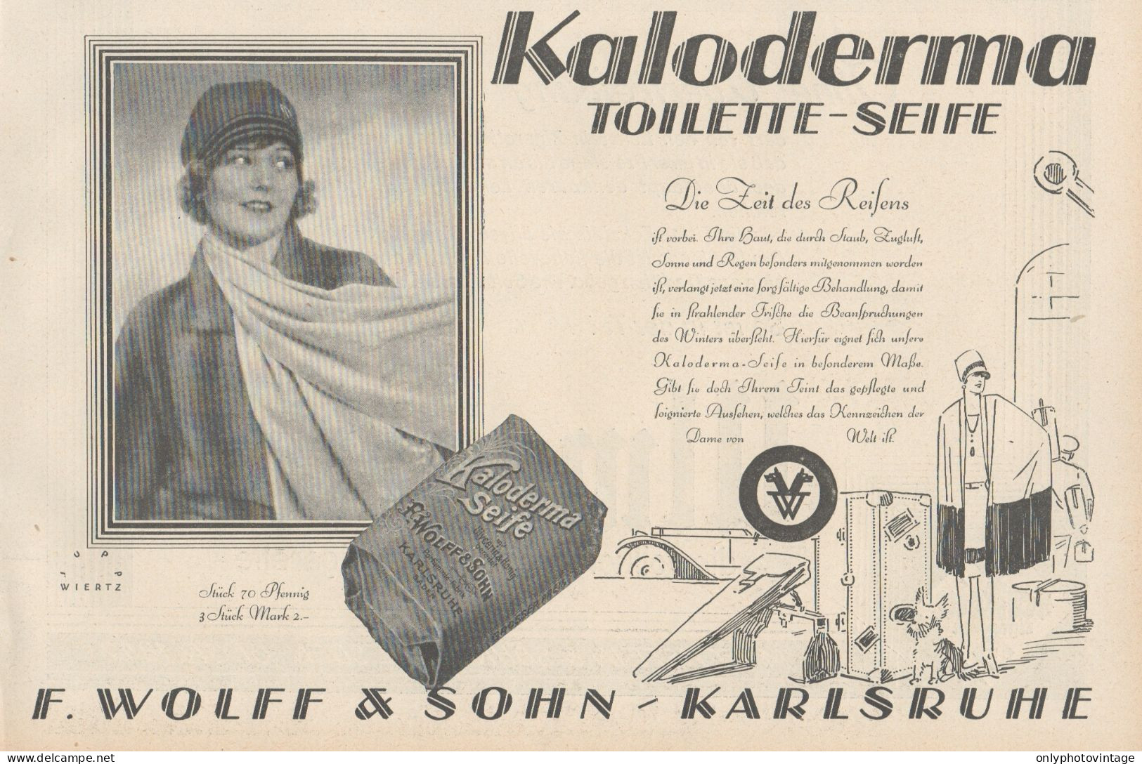 KALODERMA Toilette-Seife - Pubblicità D'epoca - 1927 Old Advertising - Werbung