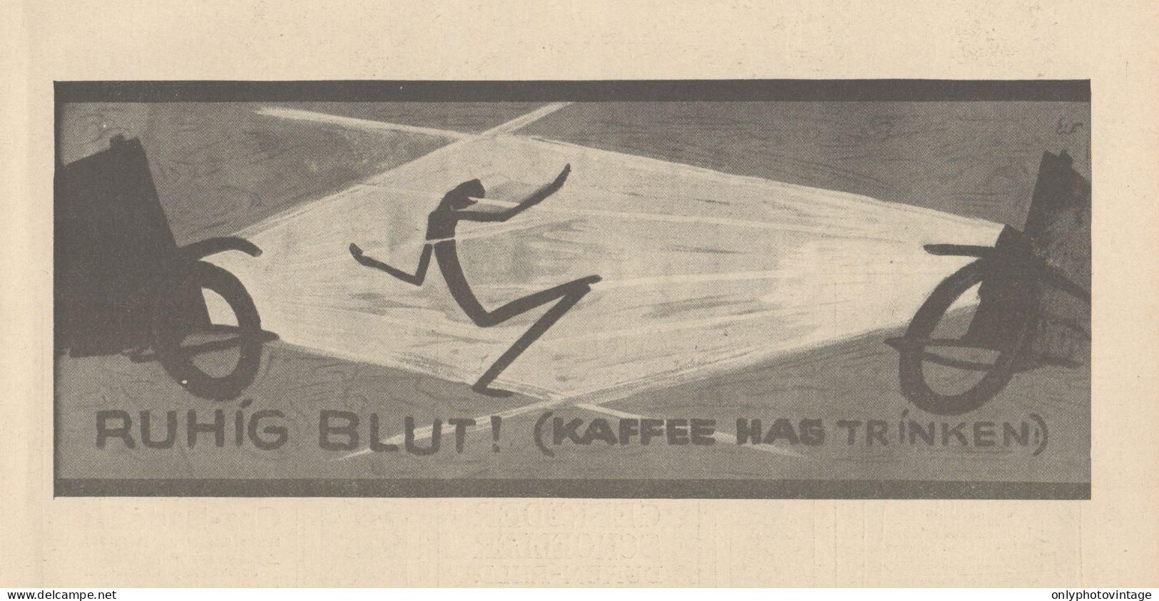 Kaffee HAG - Illustrazione - Pubblicità D'epoca - 1927 Old Advertising - Publicités