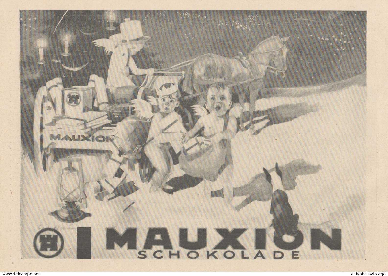 Cioccolato MAUXION - Illustrazione - Pubblicità D'epoca - 1927 Old Advert - Werbung