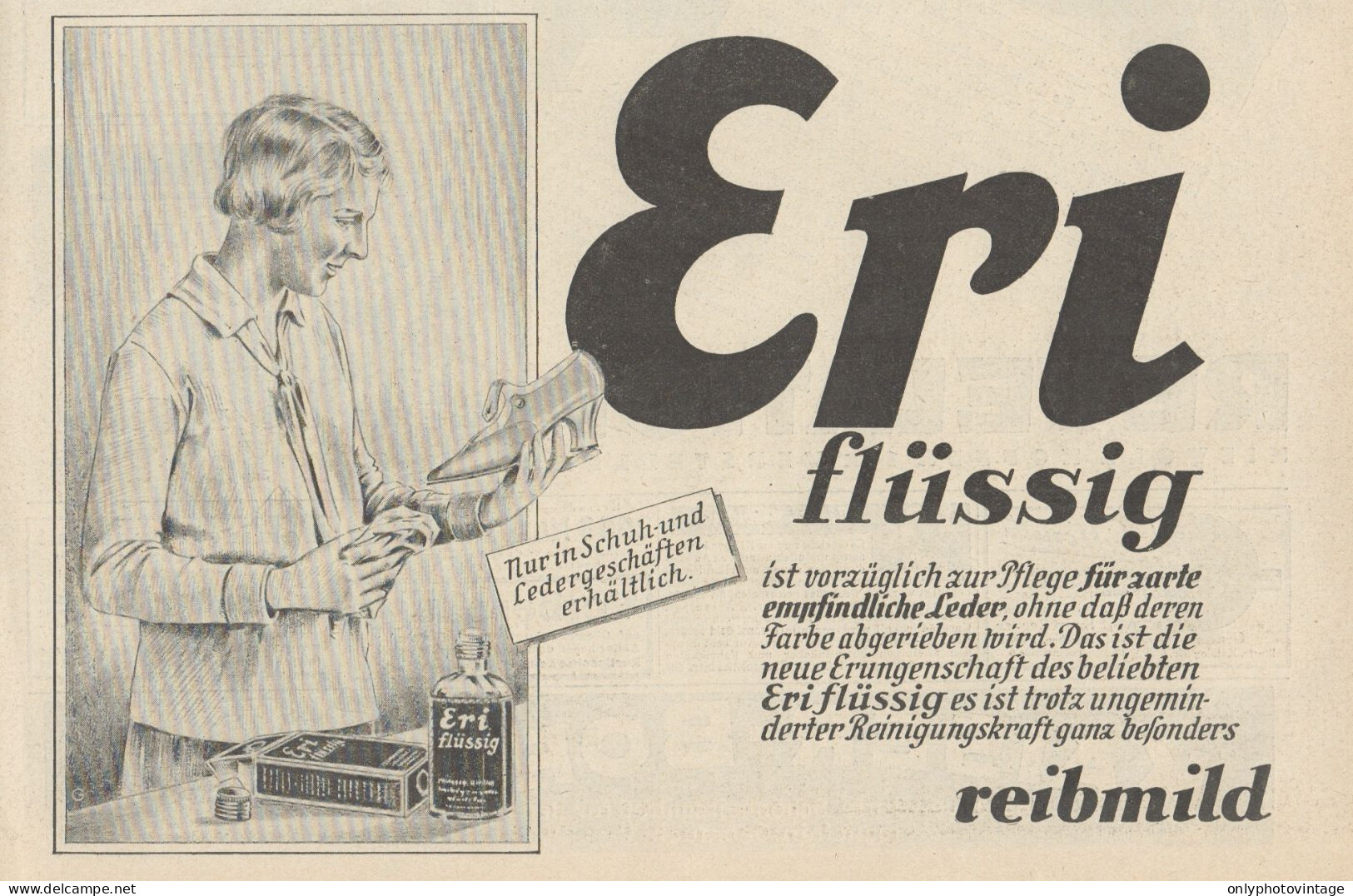 ERI Flussig - Pubblicità D'epoca - 1929 Old Advertising - Reclame