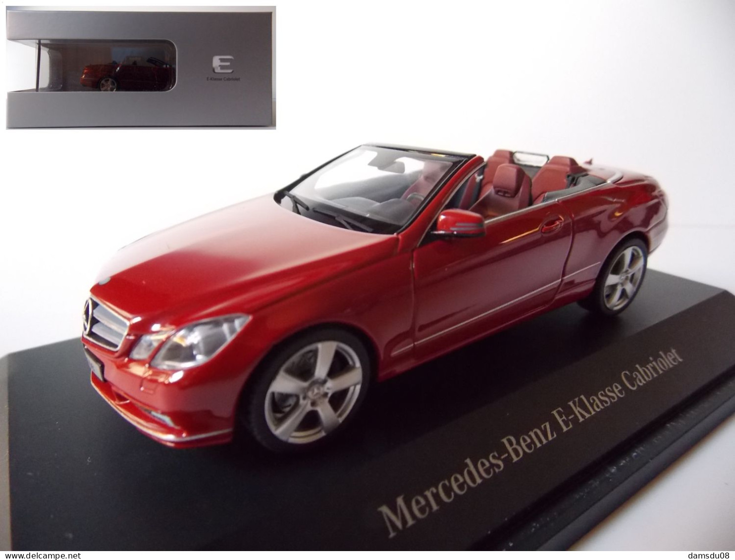 Schuco Mercedes Classe E Cabriolet Echelle 1/43 En Boite Vitrine Et Surboite Carton - Schuco