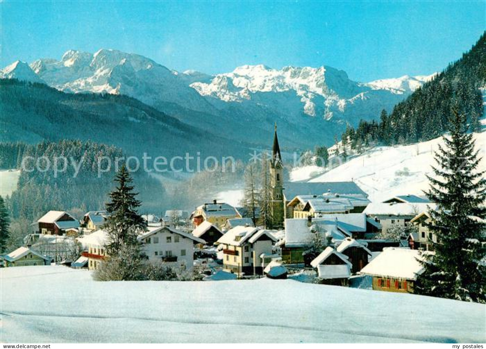 73603986 Russbach Pass Gschuett Winterimpressionen Blick Gegen Tennengebirge Rus - Sonstige & Ohne Zuordnung