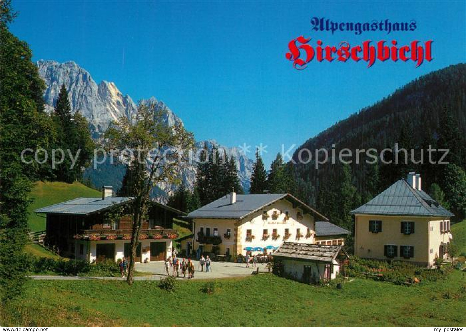 73603926 Weissbach Lofer Alpengasthaus Hirschbichl Gegen Muehlsturzhorn Loferer  - Autres & Non Classés