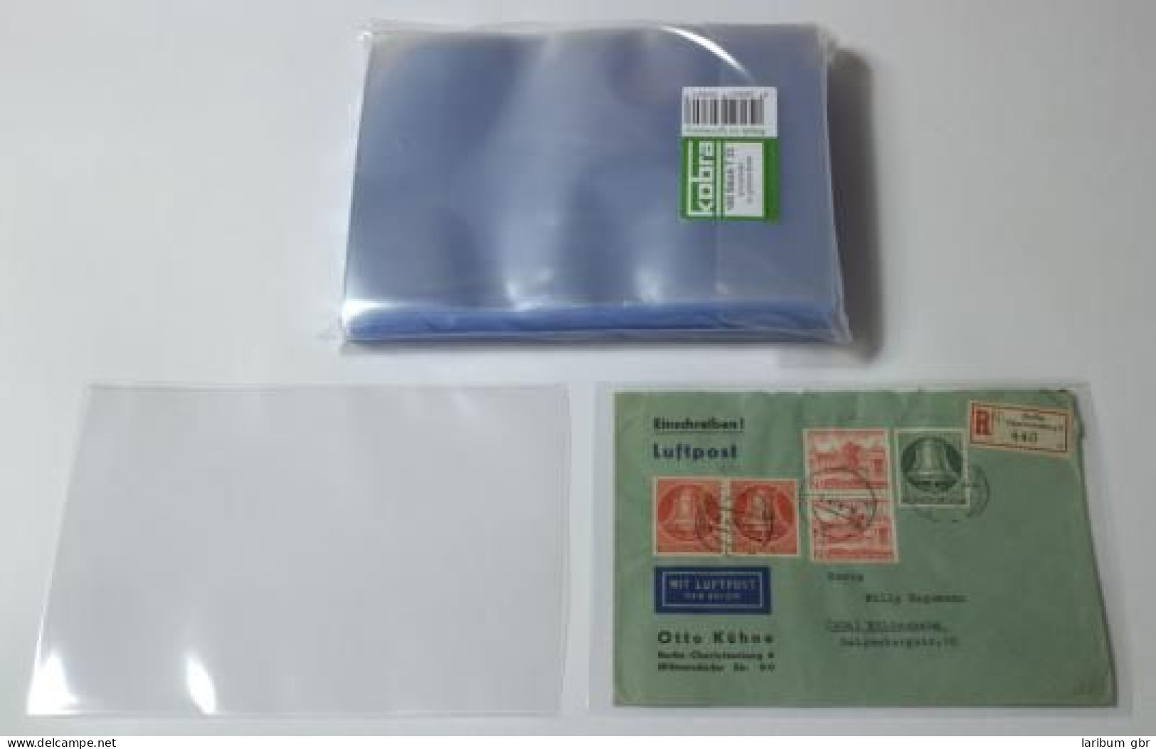 KOBRA T33 Schutzhüllen: Briefhüllen 128 X 190 Mm (100 Stück) #K-T33 - Enveloppes Transparentes